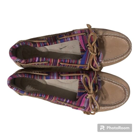 Sperry  Aztec Colorful Print Topsiders 8M - Picture 1 of 6